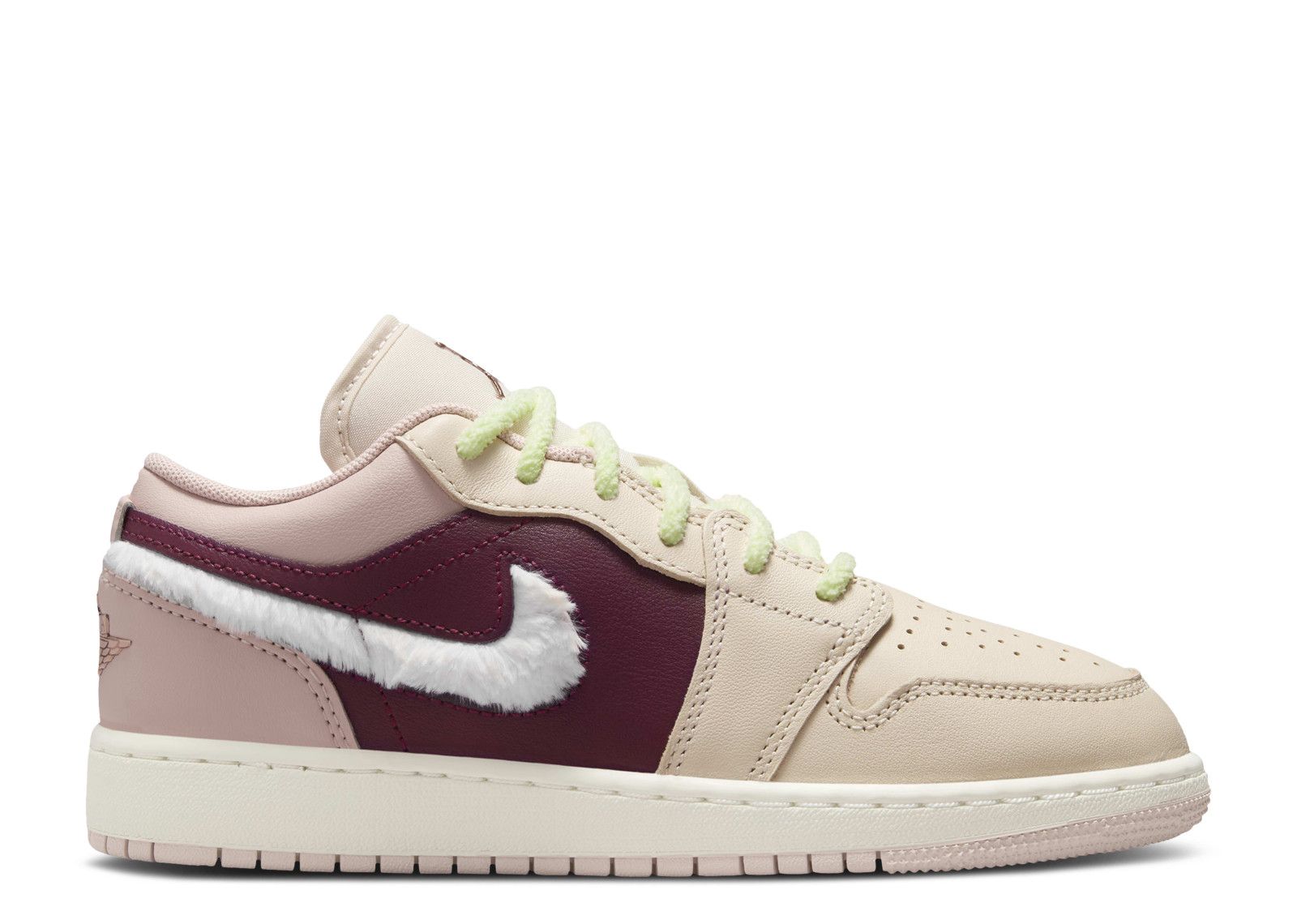 Jordan 1 Low GS 'Fur Swoosh'