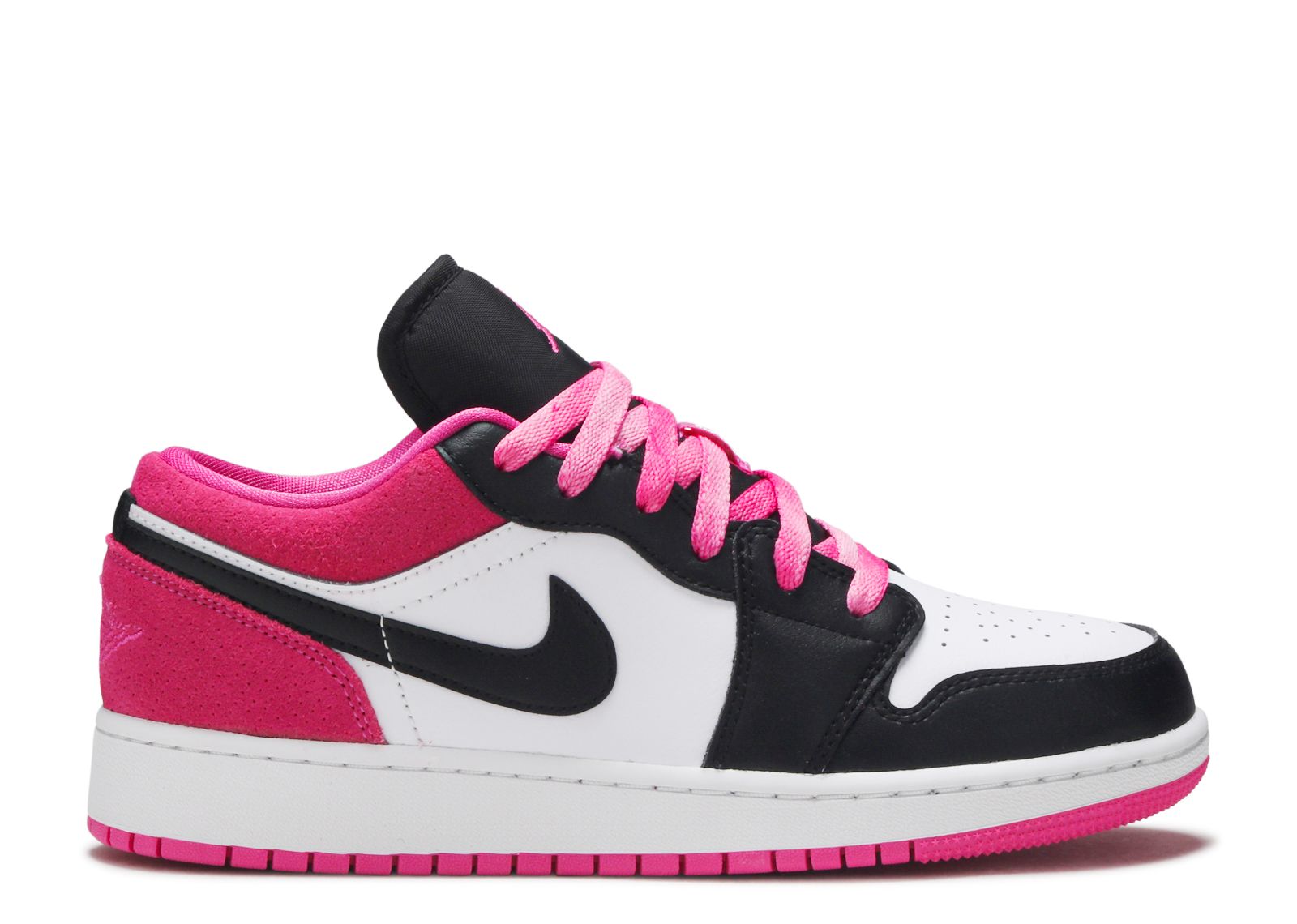 Jordan 1 Low SE GS 'Black Active Fuchsia'