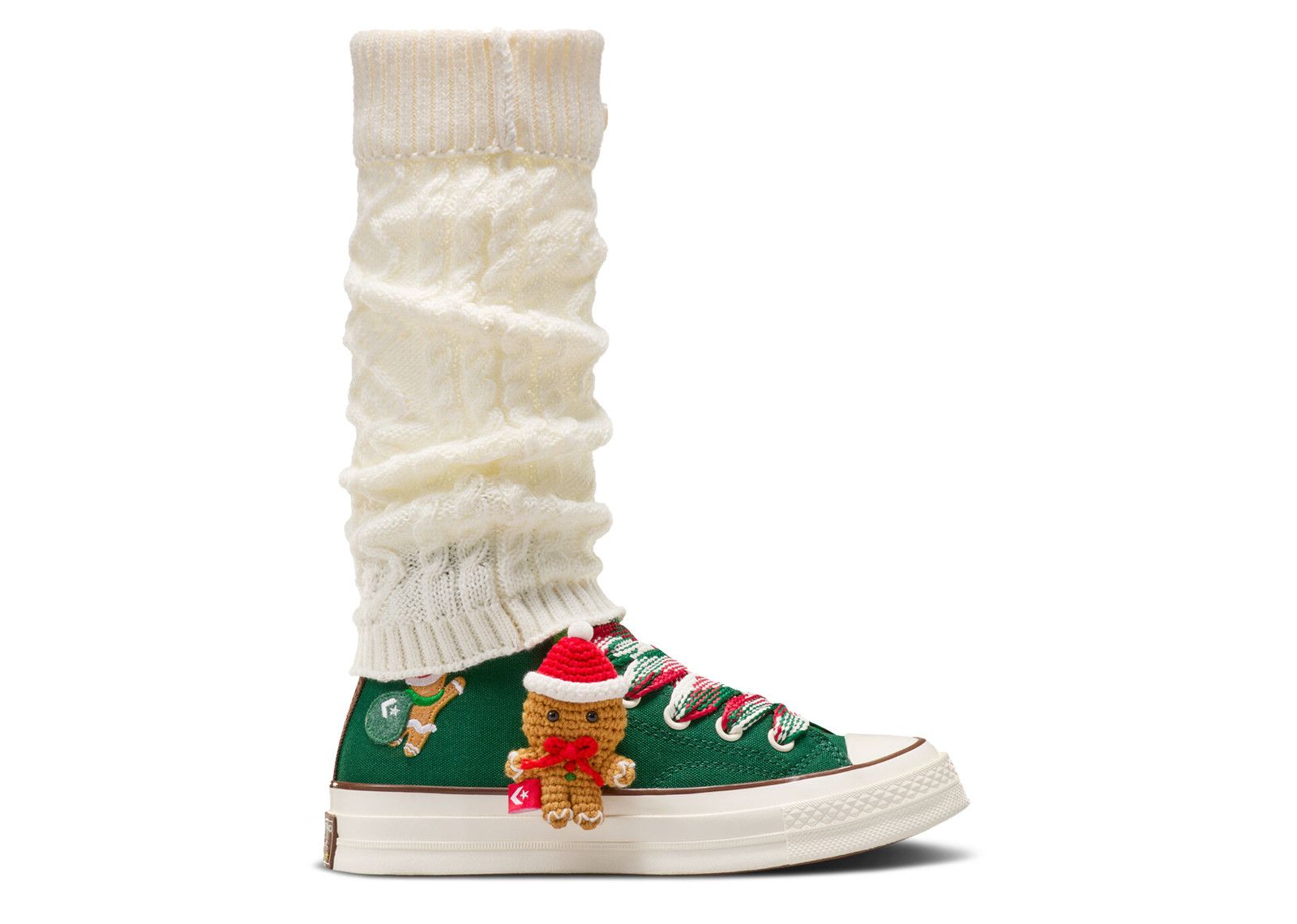 Chuck 70 High 'X-Mas Gingerbread & Knit Sock - Midnight Clover'