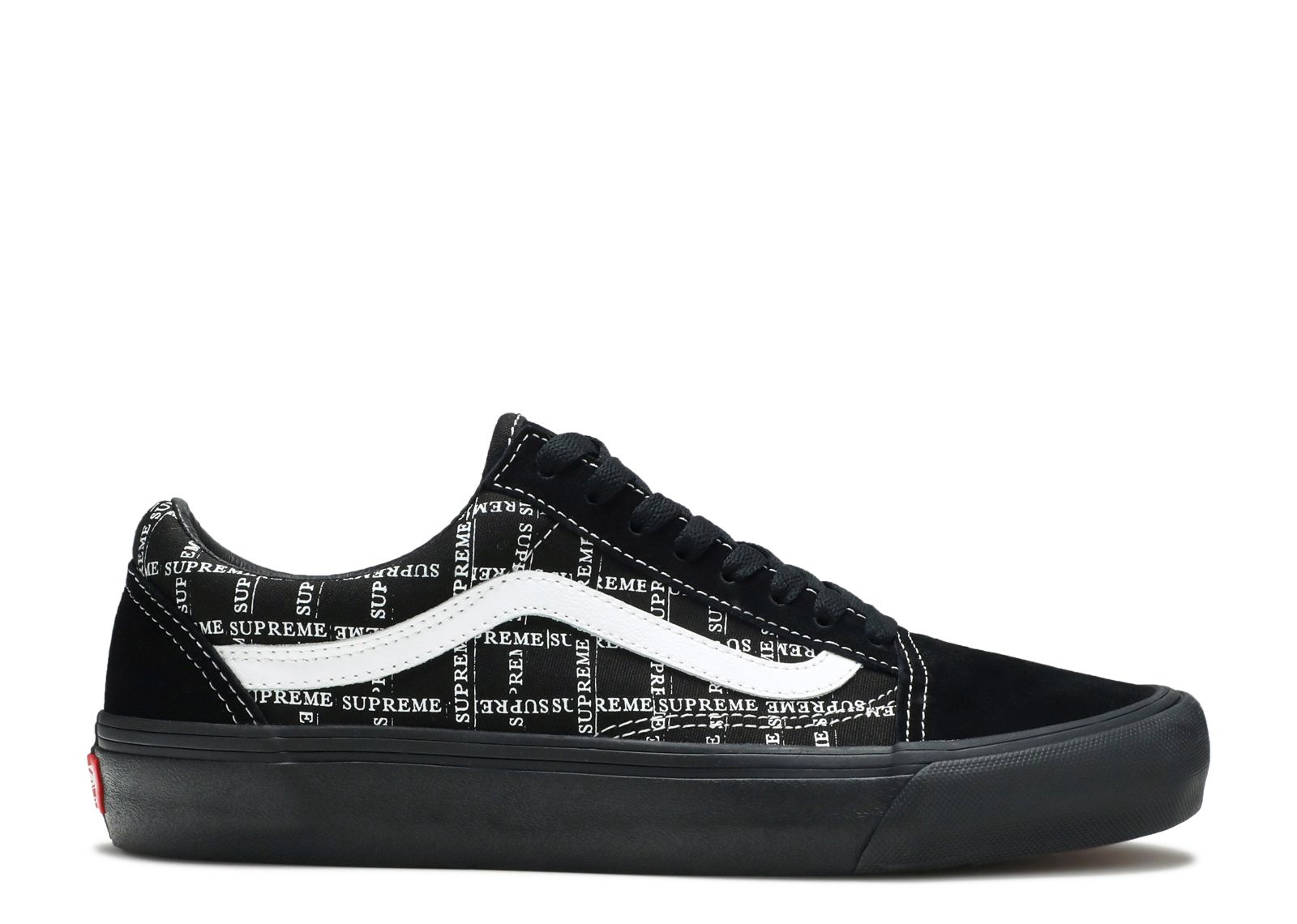 Supreme x Old Skool Pro 'Logo Pattern - Black'